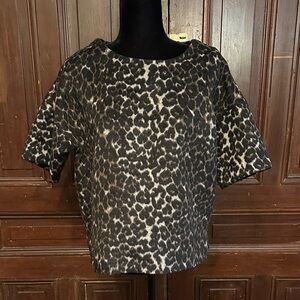 Lord & Taylor Animal Print Top